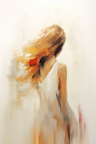 Verborgene Schönheit: Ein anmutiges Porträt einer Frau