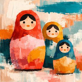 Three sisters in a sea of colours by ButterflyPix