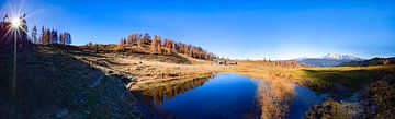 Herfstpanorama op de Lackenalm van Christa Kramer