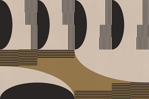 Retro Architectuur. Abstracte geometrische kunst VI