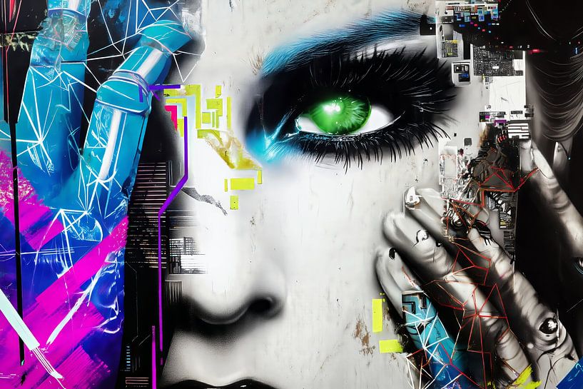 Cyber Portrait - Digitale Seele zwischen Realität und Virtual R von MArt