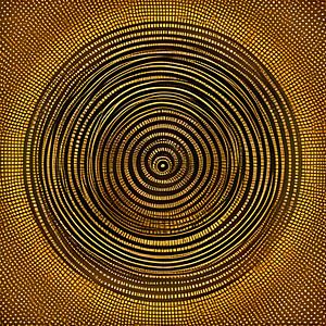 Rayonnement - cercle en morceaux I