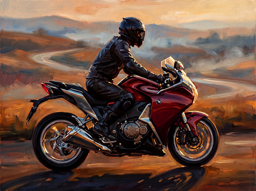 Honda VFR1200F door de Golden Hills