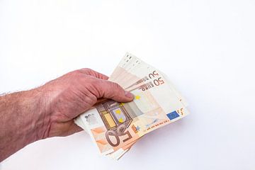 Verschillende euro's biljetten sur Marcel Derweduwen