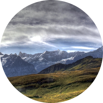 Alpenpanorama van Gerhard Albicker