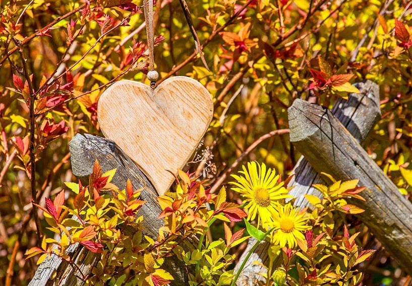 A heart made of wood by Christa Kramer
