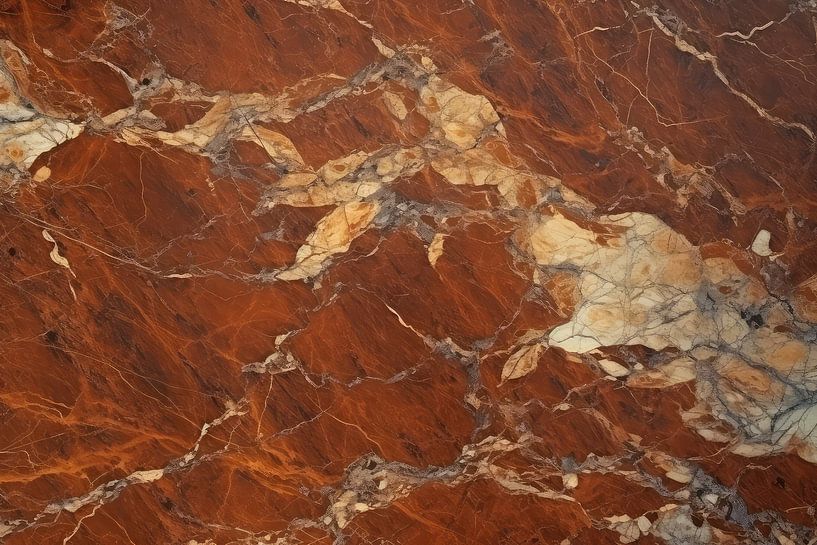 Abstraction de marbre dans les tons bruns par Digitale Schilderijen