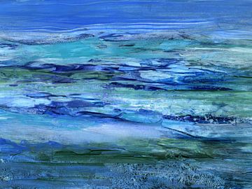 Land  Water Blue von Claudia Gründler