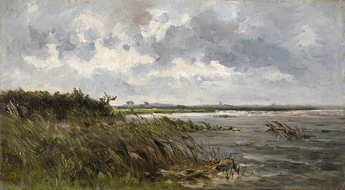 Carlos de Haes-Oud landschap kanaal