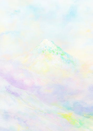 Aquarel Pastel Berg Japan