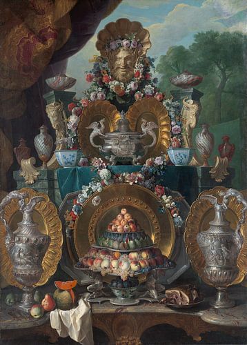 Stilleven met zilver, Alexandre François Desportes