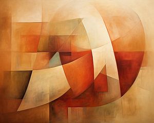 Abstraction chaude | Abstraction géométrique sur Peinture Abstraite