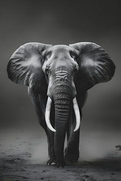 Elefant im Dreck von MNS Designs