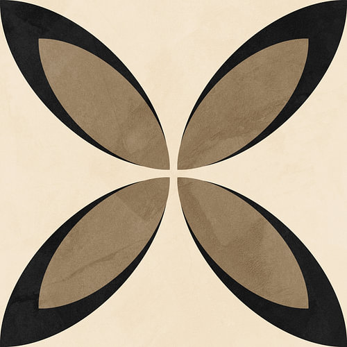 Contemporary minimalist geometric abstract art, earthy tones.