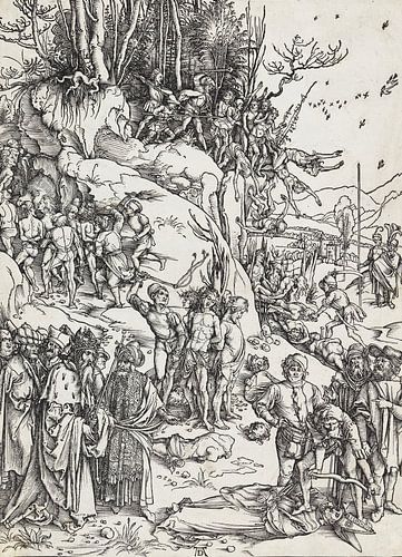 ALBERT DÜRER, De marteling van de tienduizend, ca. 1496