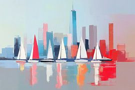 Sailing off Manhattan by ARTemberaubend