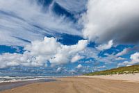 Cloudy sky at beach near Castricum