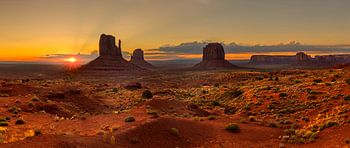 Sunrise over Monument Valley Panorama