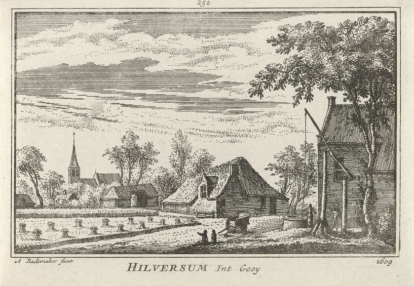 Abraham Rademaker, Ansicht von Hilversum, 1609 von Atelier Liesjes