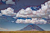 Grote wolken boven de vulkaan in Peru van Rietje Bulthuis thumbnail