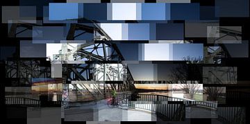 Die Südbrücke Mainz zur blauen Stunde