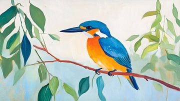 Verfijnde Schoonheid: De IJsvogel in zijn Element van But First Framing