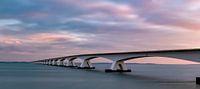 Seebrücke Sonnenaufgang von Marjolein van Middelkoop Miniaturansicht
