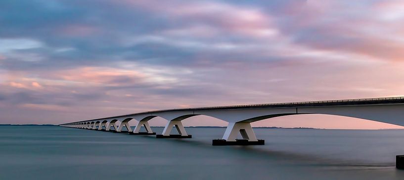 Sea bridge sunrise by Marjolein van Middelkoop