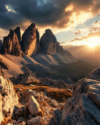 Golden hour in the mountains