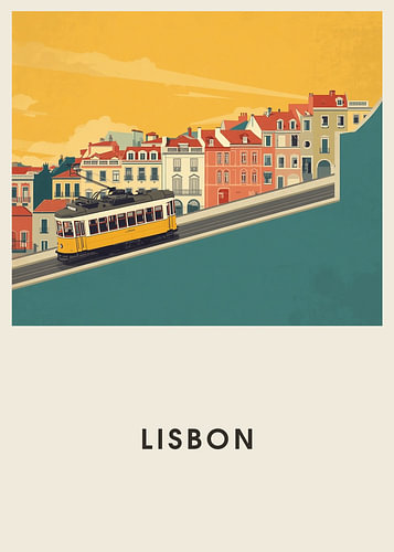 Lisbon – Mid-Century travel poster