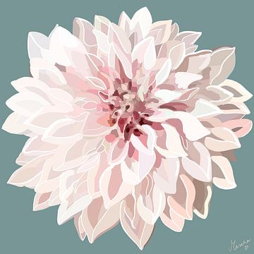 Zachtroze Dahlia