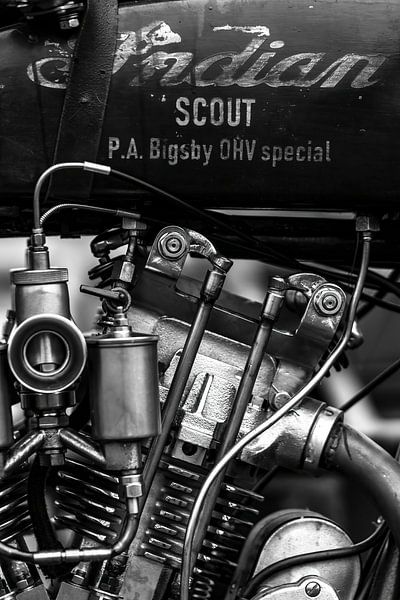 Indian Scout Oldtimer-Motorrad von Rik Verslype