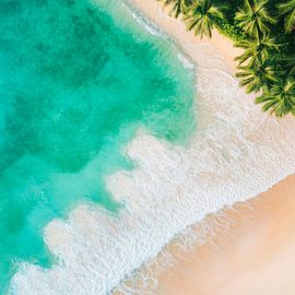 Tropisches Paradies am Meer von Poster Art Shop