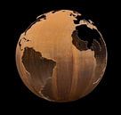 rusty metallic globe by Achim Prill thumbnail