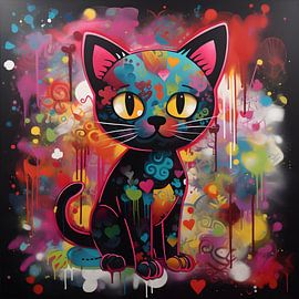 Black cat by Artsy