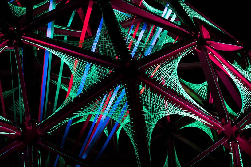 abstract light art black light by Kaylee Verschure