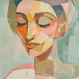 Frau Abstrakt von Poster Art Shop