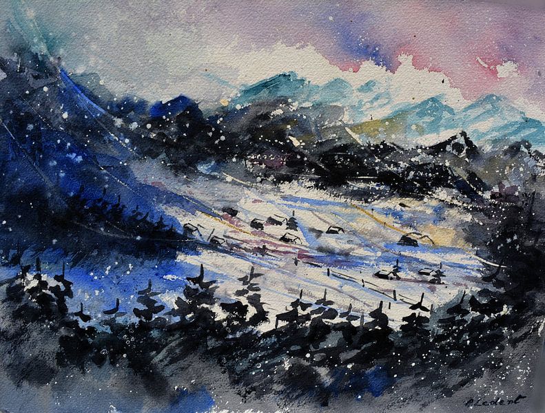 Mountain village by pol ledent