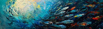 Abstract Vissen van Kunst Kriebels