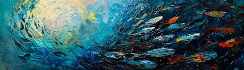 Danse des poissons peintres