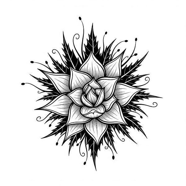 Tatouage botanique par Artistic