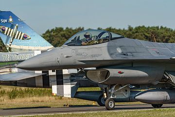 Gros plan sur un F-16 Fighting Falcon belge. sur Jaap van den Berg