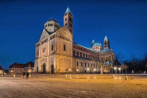 Dom zu Speyer zur blauen Stunde