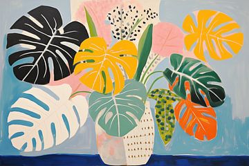 Monstera Blad, Modern van Caroline Guerain