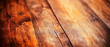 Houten oppervlak met warme tinten van Poster Art Shop