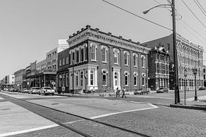 Straßenszene in Galveston, Texas.