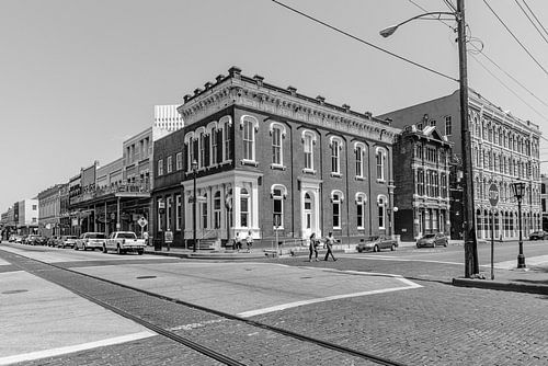 Straßenszene in Galveston, Texas.