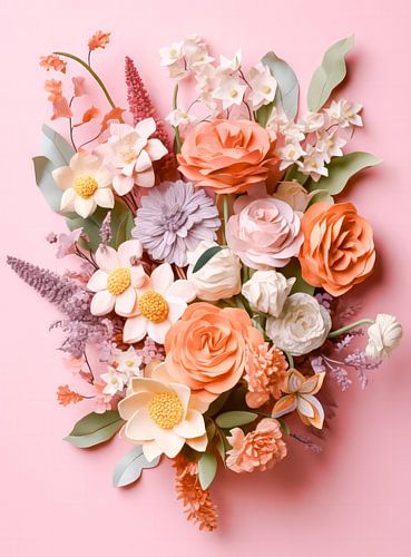 Pastellfarbene Blumen