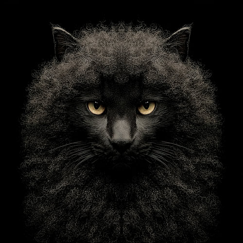 Schaapkat met afro
