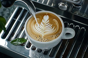 eine Tasse Kaffee oder Cappuccino